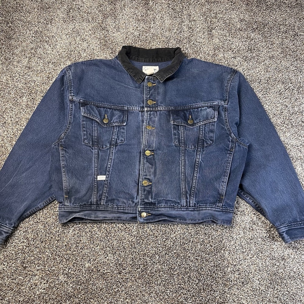 Vintage 90s Marithe Girbaud Francois Men's Size M Denim Trucker Jean Jacket USA
